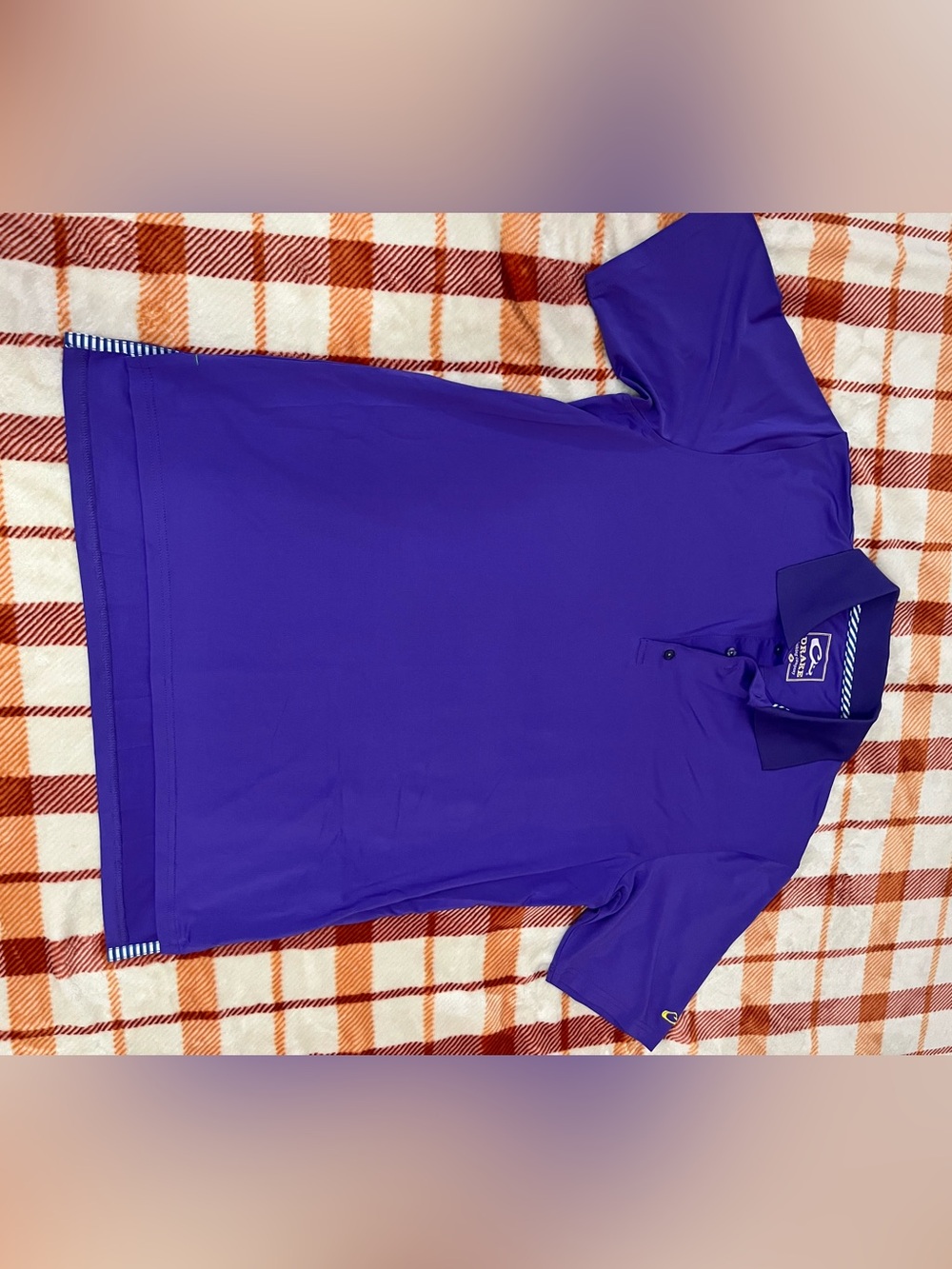 Drake Purple Short-Sleeve Polo